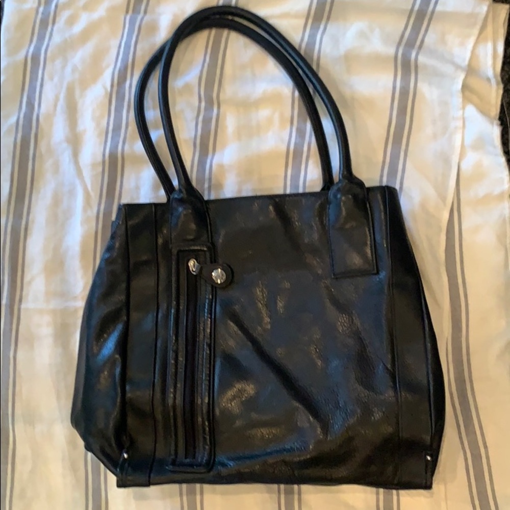 Perlina Vintage leather tote shoulder bag